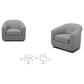 Kuka (Hk) Trade Co Lmt Motion Clemente Accent Swivel Chair in Lila Slate, , large