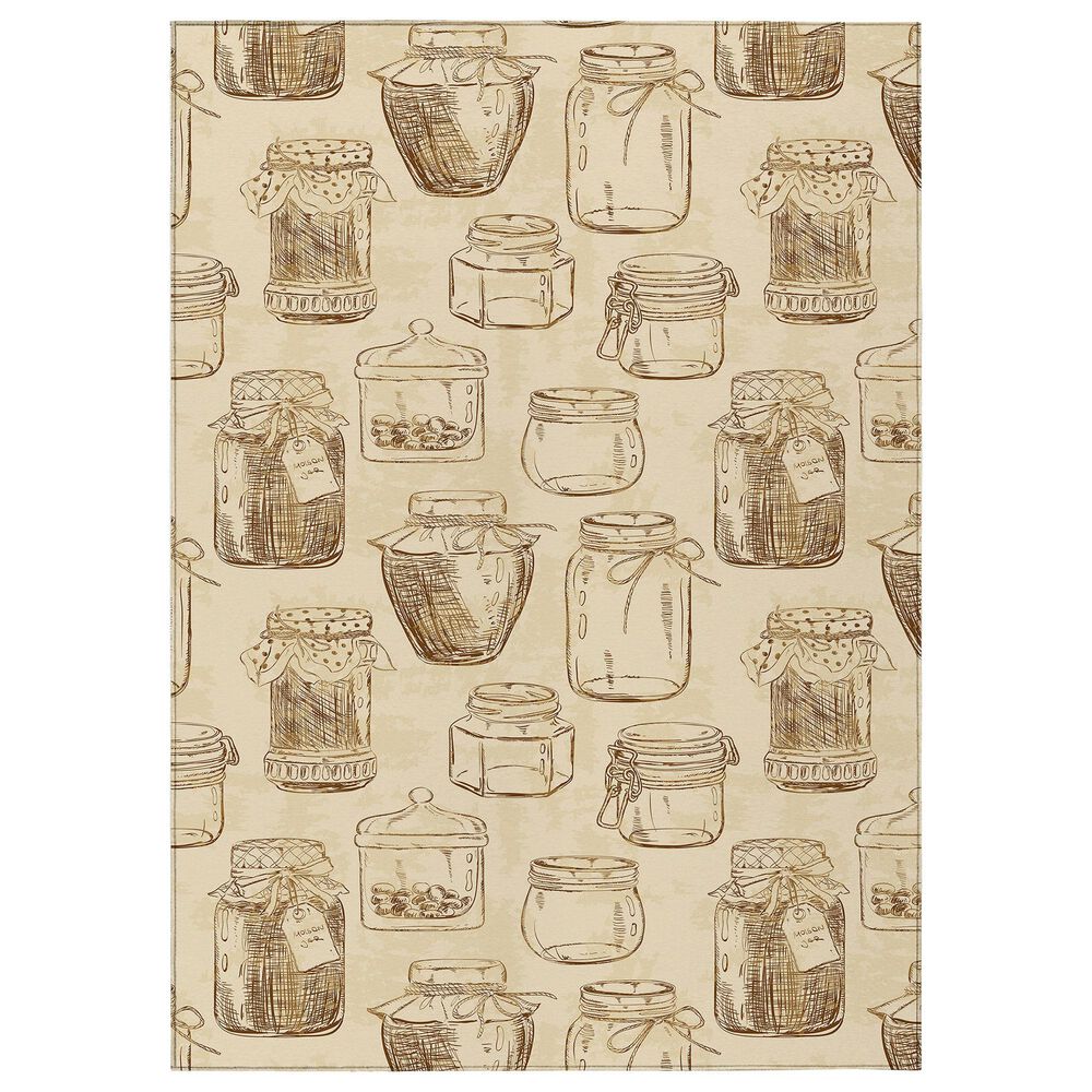 Dalyn Rug Company Kendall KE18 3" x 5" Parchment Area Rug, , large
