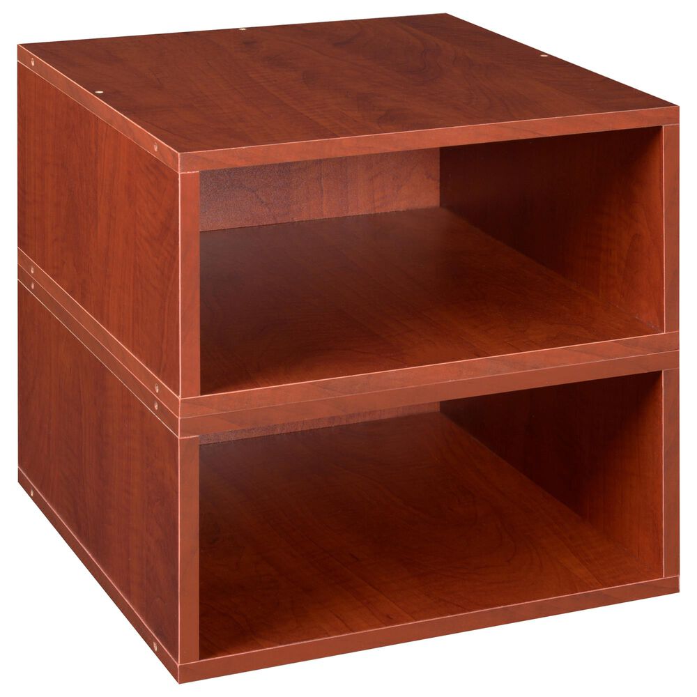 Regency Global Sourcing Niche Cubo 2-Piece Storage Cube Set in Warm Cherry, , large