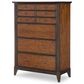 St Claire Home Fenmore 6-Drawer Chest in Mocha and Distressed Cherry, , large