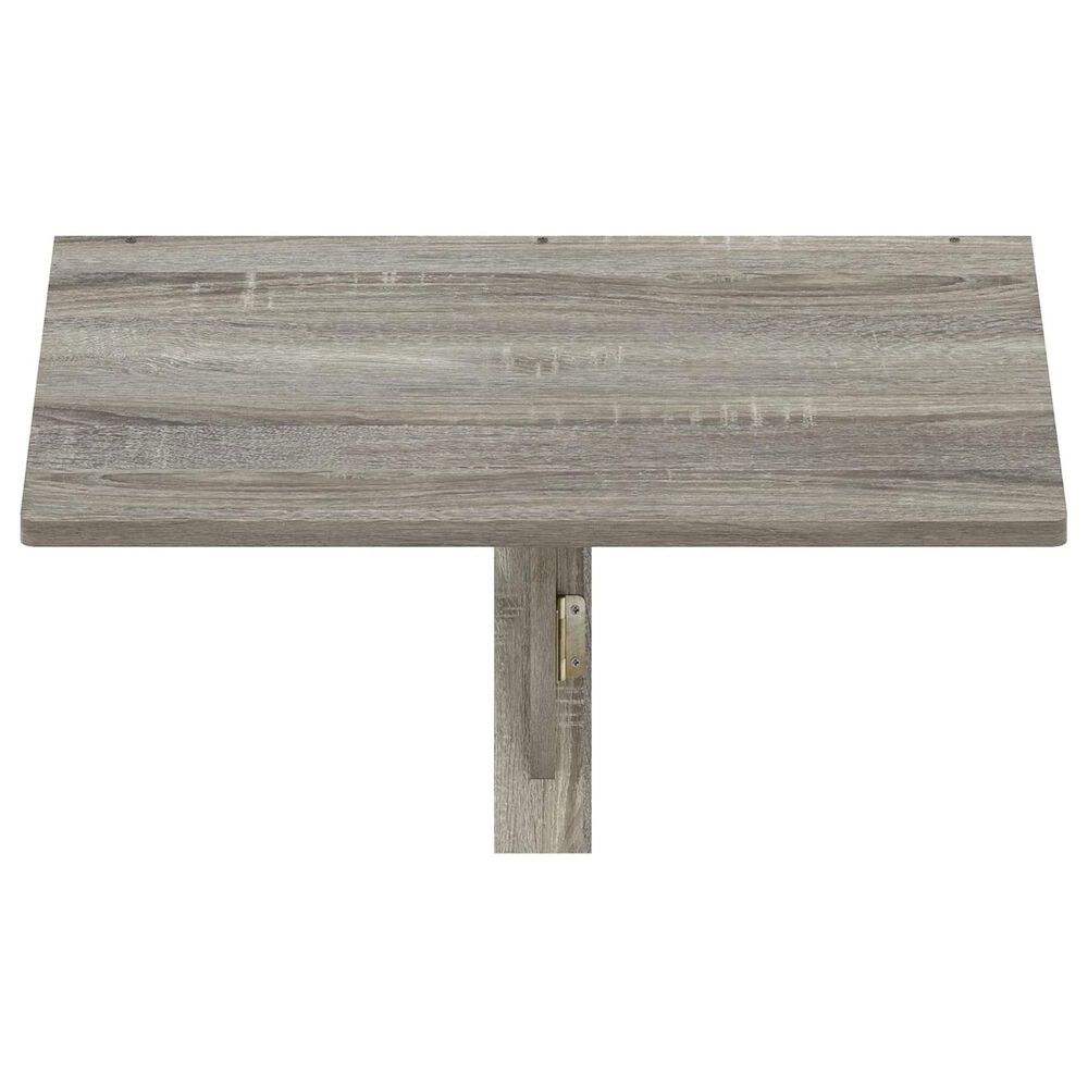 HOMLUX Wall Mounting Folding Table in French Oak Grey, , large