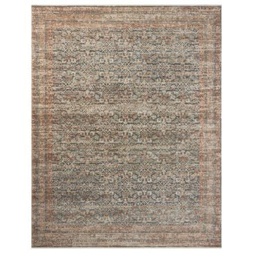 Loloi Heritage 4" x 6" Blue and Rust Area Rug, , large