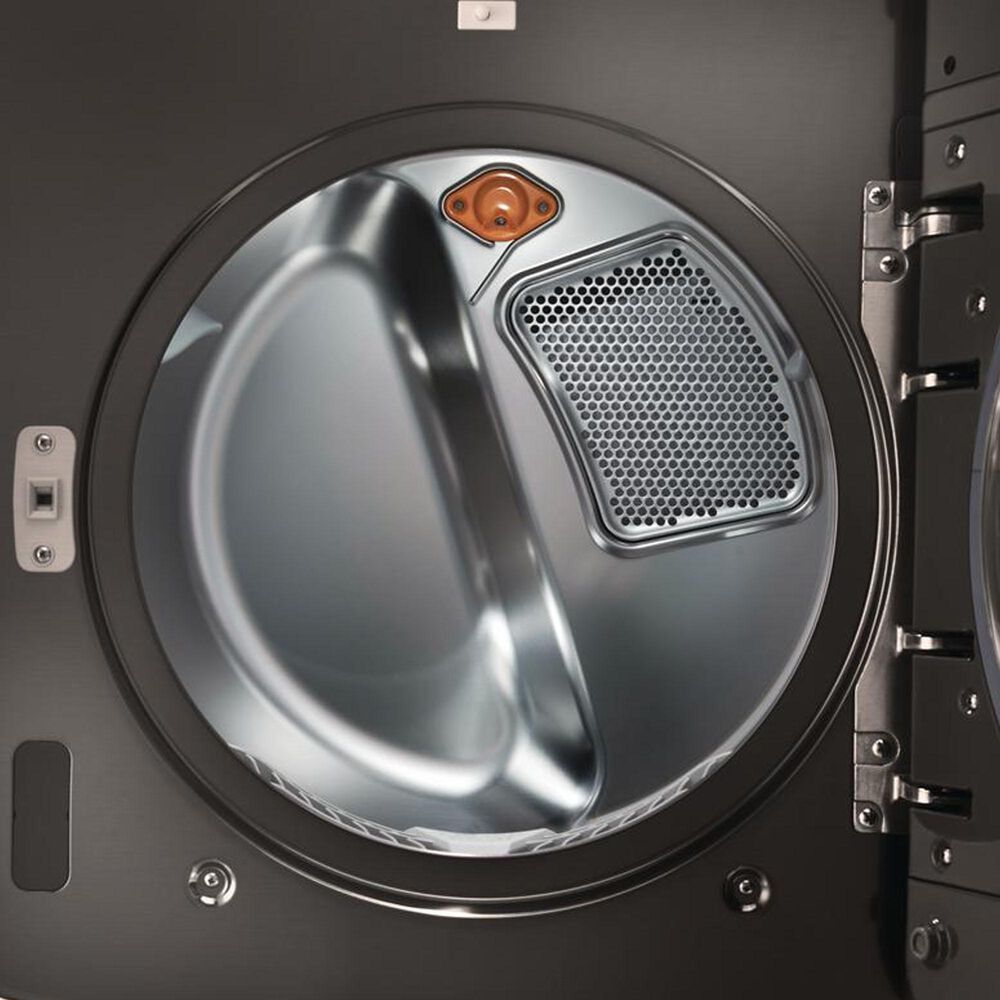 LG 5.8 Cu Ft. Mega Capacity Washer and 9.0 Cu. Ft. Electric Dryer w/ Steam - Black Stainless Steel, , large