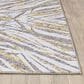Kas Oriental Rugs Luna Illusions 5"3" x 7"7" Ivory and Gold Area Rug, , large