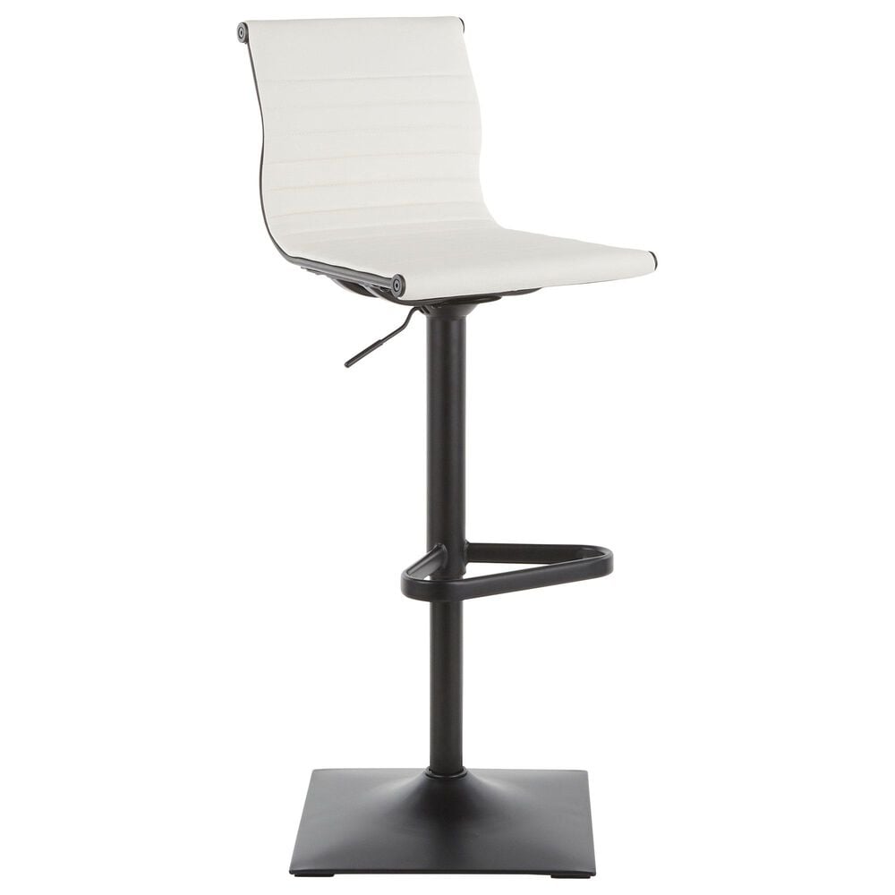 Lumisource Masters Barstool in White/Black, , large