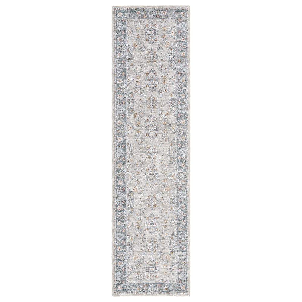 Surya Dresden DRE-2325 Medium Gray, Gray, White, Light Slate, Mustard and Rust 2"7" x 7"3" Runner, , large