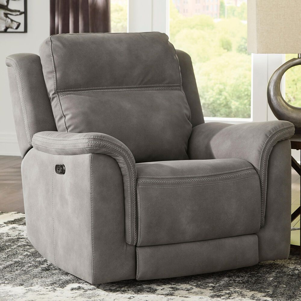Signature Design by Ashley Next-Gen DuraPella Power Recliner with Power Headrest in Slate, , large