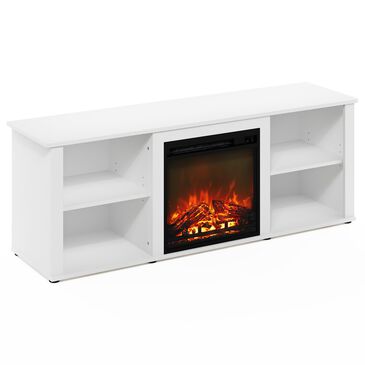 Noviland 59" Fireplace TV Stand in Solid White, , large
