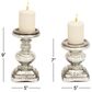 Maple and Jade 9" Traditional Candle Holder in Silver (Set of 2), , large