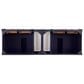 James Martin Vanities Brittany 72" Double Bathroom Vanity in Victory Blue with 3 cm Ethereal Noctis Quartz Top and Rectangle Sinks, , large