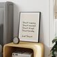 HOMLUX 24" x 18" Just Start Canvas Art in Black, , large