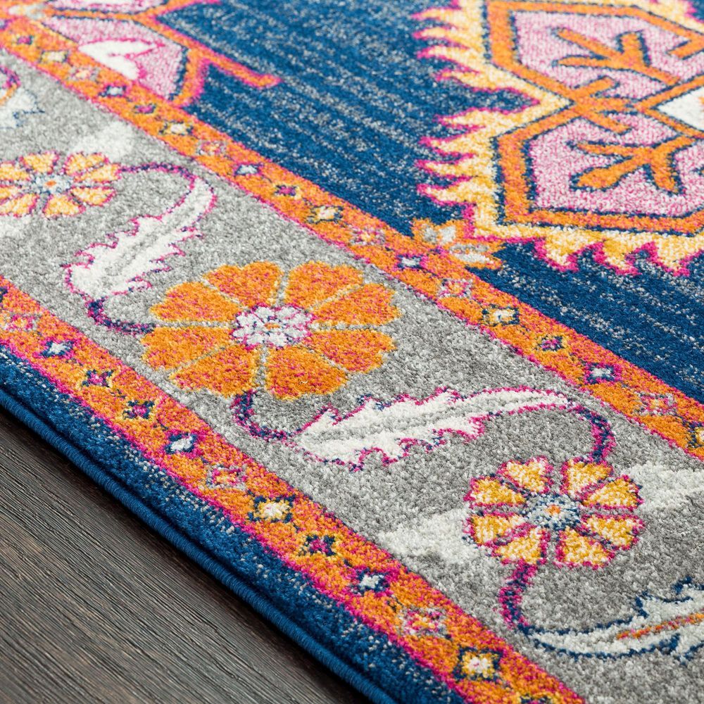 Surya Harput 8&#39;10&quot; x 12&#39;6&quot; Navy, Charcoal, Medium Gray, Burgandy, Burnt Orange, Mustard and Ivory Area Rug, , large