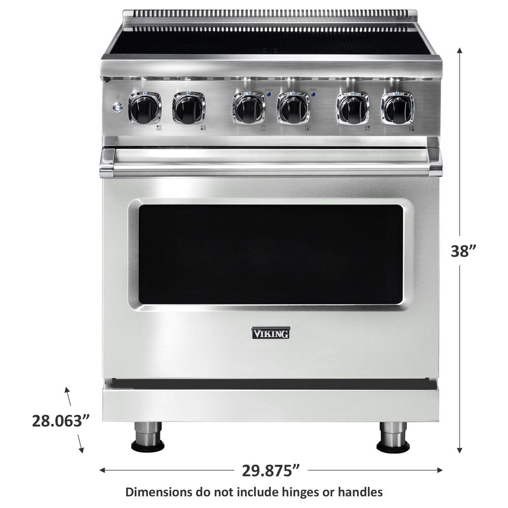 Viking Range 30&quot; Induction Range with 4 Elements in Frost White, , large