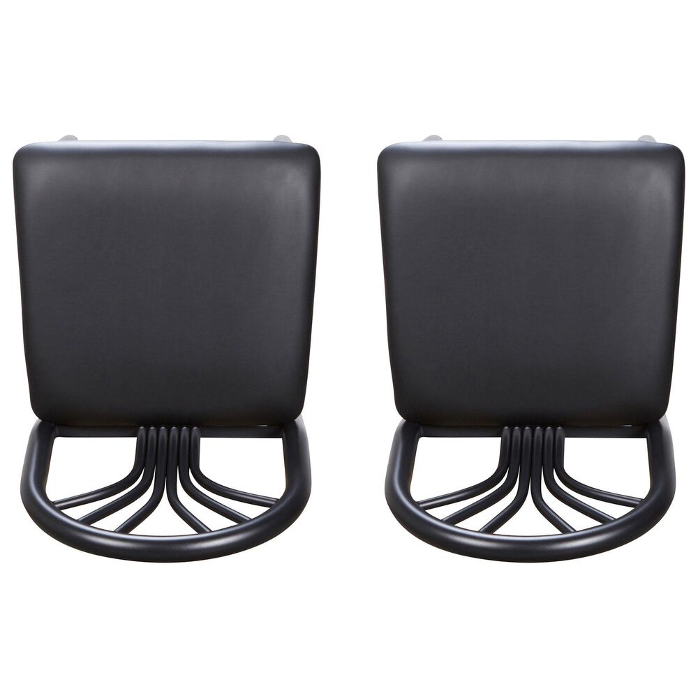 Linon Home Decor Thayer Bar Stool in Black (Set of 2), , large