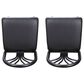 Linon Home Decor Thayer Bar Stool in Black (Set of 2), , large
