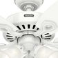 Hunter Builder Plus 52" Ceiling Fan with Lights in Snow White, , large