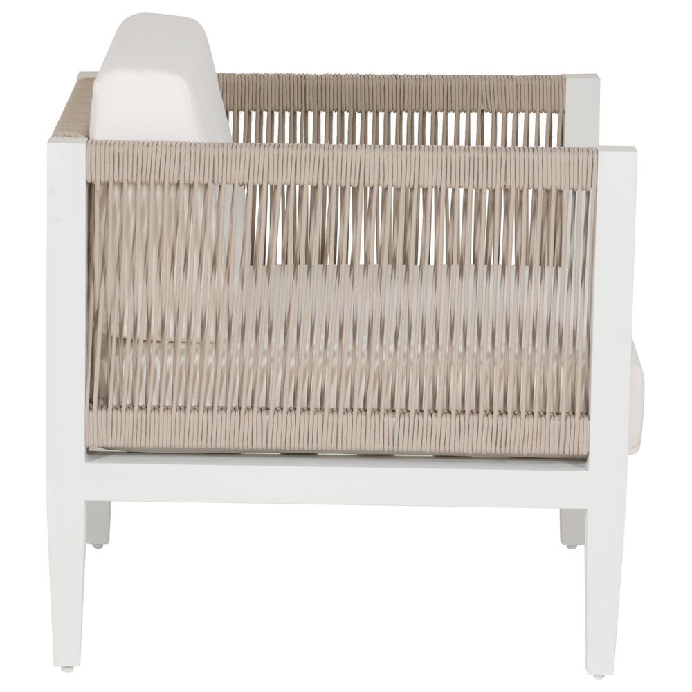Linon Home Decor Claiborne Patio Arm Chair in Soft White, , large
