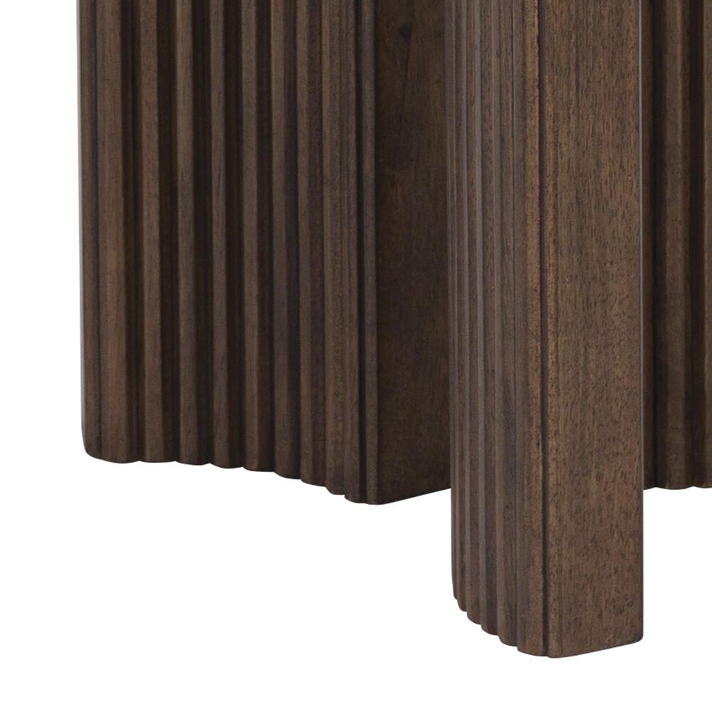 Ashley Korestone End Table in Dark Brown, , large