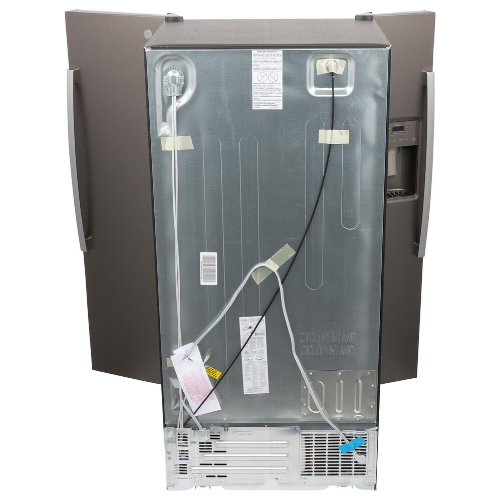 GE Appliances 25.3 Cu. Ft. Side by Side Refrigerator with External Dispenser in Fingerprint Resistant Slate, , large