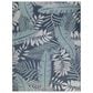 Nourison Garden Oasis GOA02 Navy 9" x 12" Indoor/Outdoor Area Rug, , large