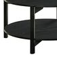 Furniture of America Elovier Coffee Table with Open Shelf in Black, , large