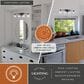 Vaxcel Sedona 4-Light Bathroom Vanity in Matte Black, , large