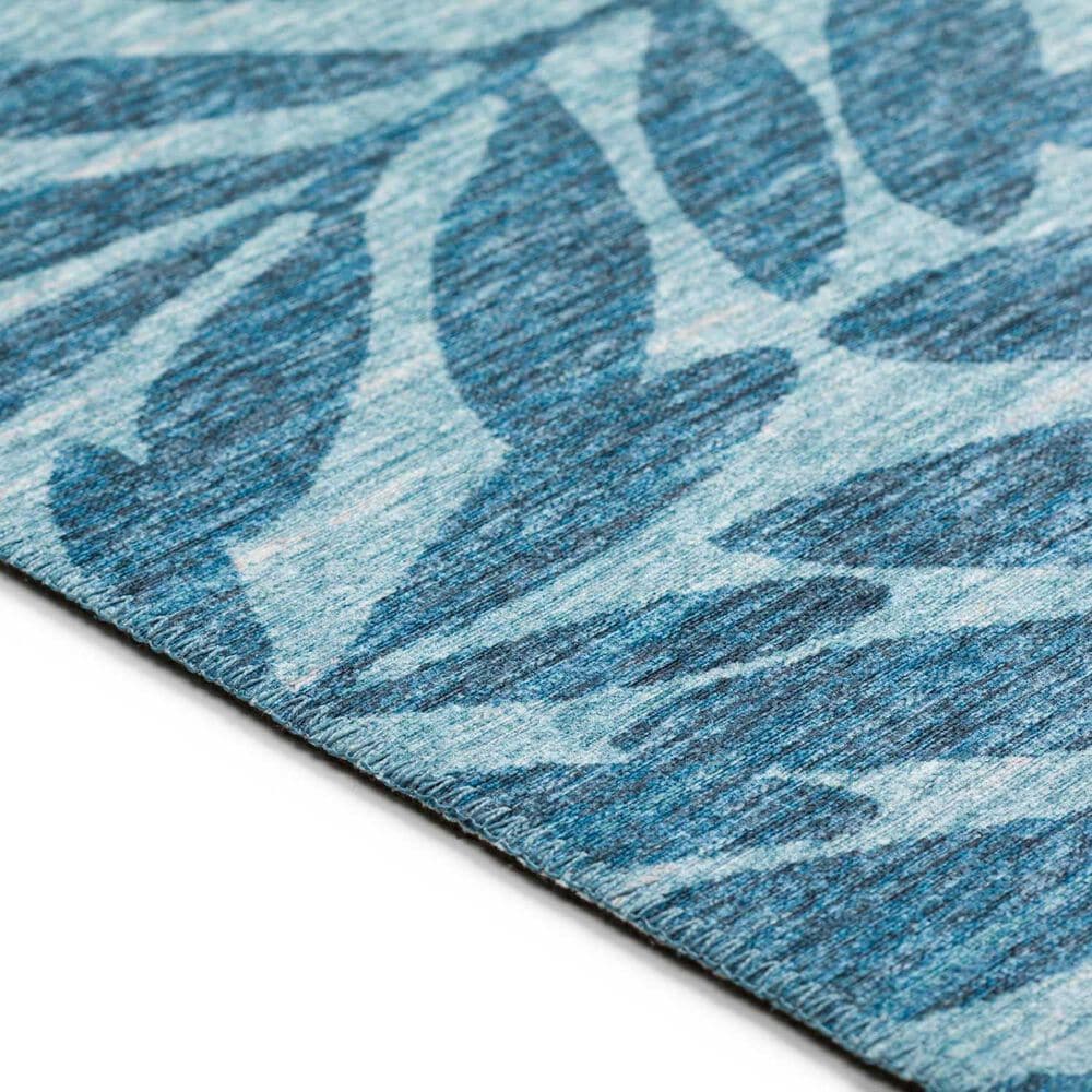 Dalyn Rug Company Sedona Floral 2&#39;3&quot; x 12&#39; Denim Indoor/Outdoor Performance Runner, , large