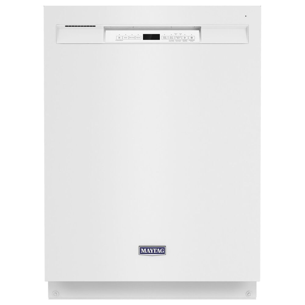 Maytag 24" Built-In Pocket Handle Dishwasher with 50 Decibel in White, , large