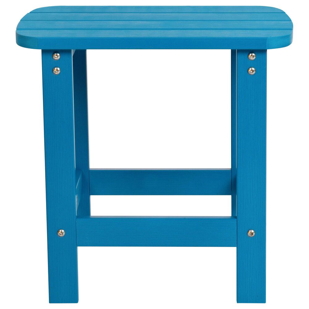 Flash Furniture Charlestown 3-Piece Adirondack Set in Blue, , large