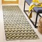 Safavieh Montauk 2"3" x 8" Gold, Blue and Black Runner, , large