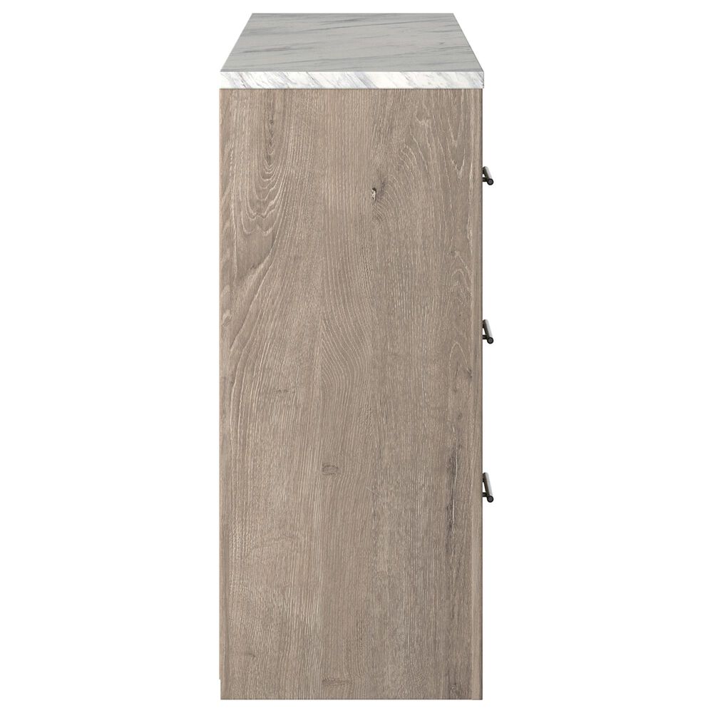 Ashley Senniberg 6 Drawer Dresser in Light Brown and White, , large