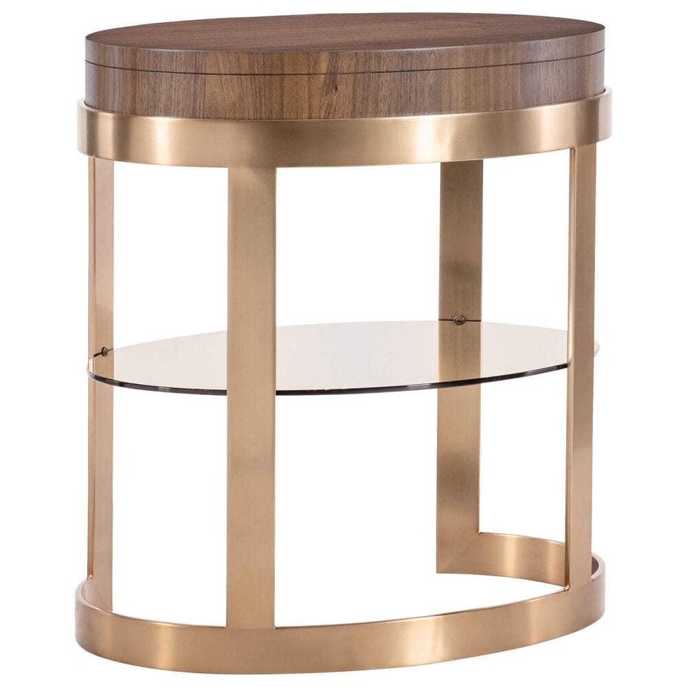 Hooker Furniture Eleana Oval Nightstand in Light Caramel, , large