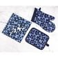 Mukitchen Designer Oven Mitt in Periwinkle Floral, , large