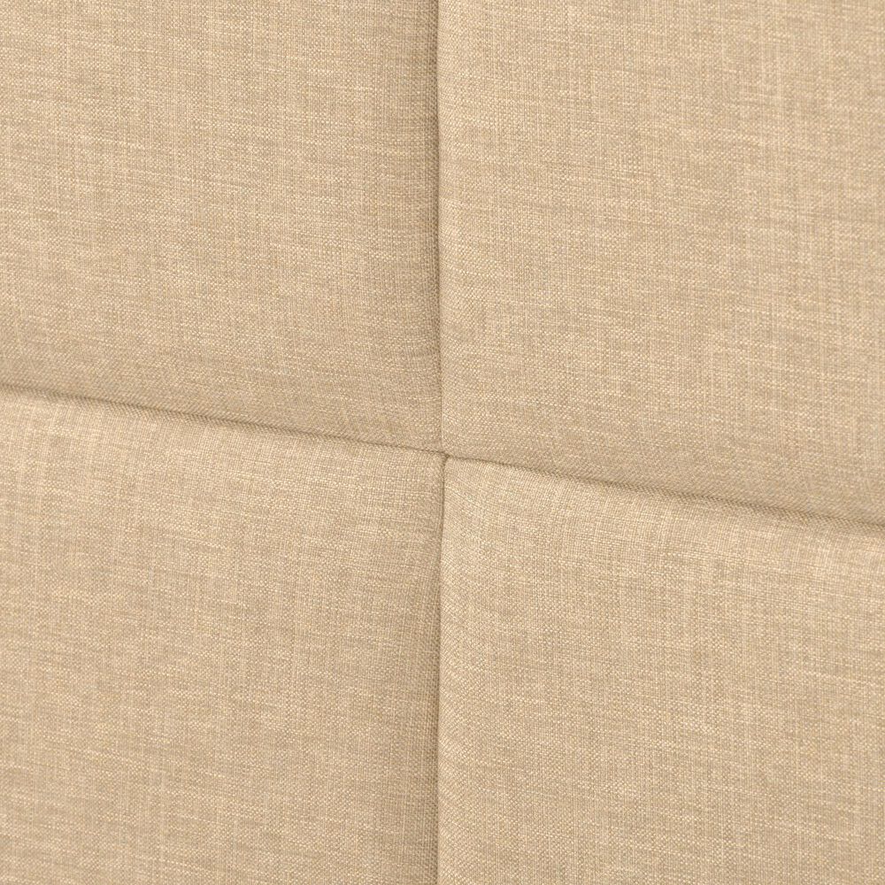 CorLiving Full Upholstered Platform Bed in Cream, , large