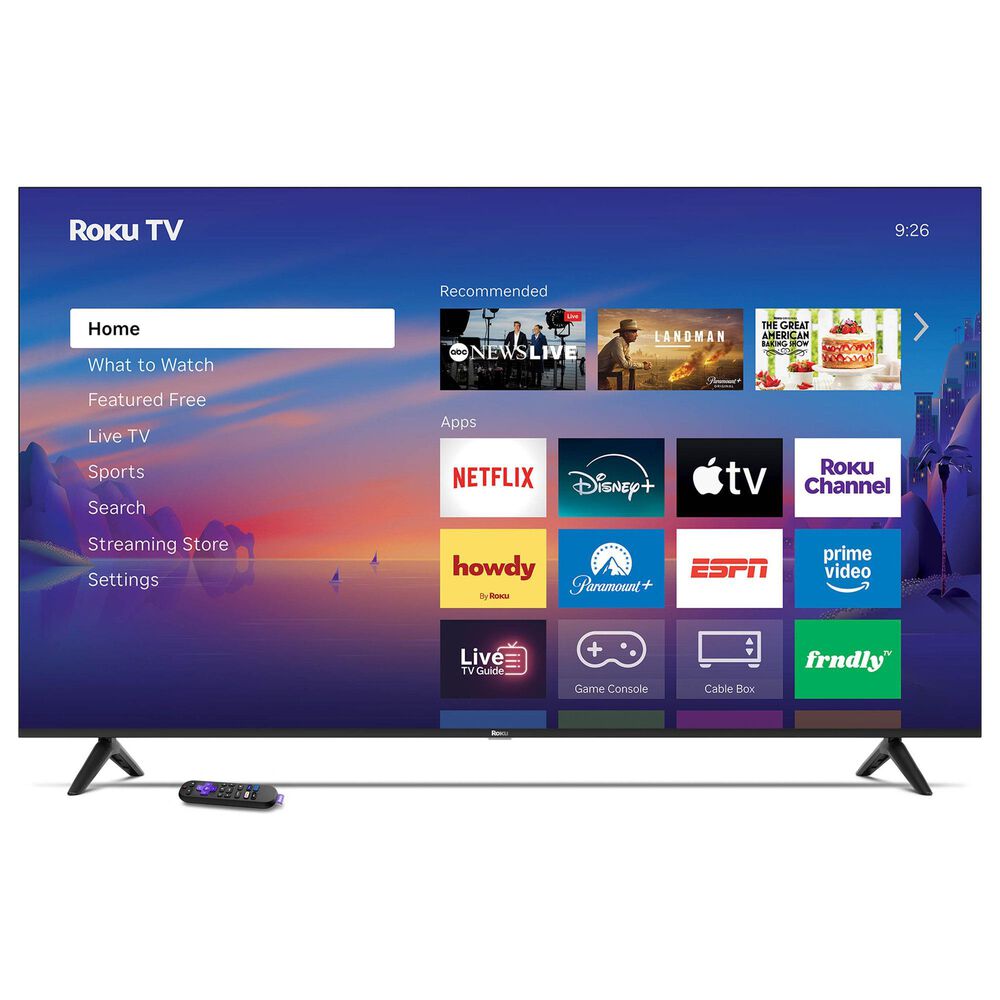 Roku 65" Class Select Series 4K QLED in Black - Smart TV, , large