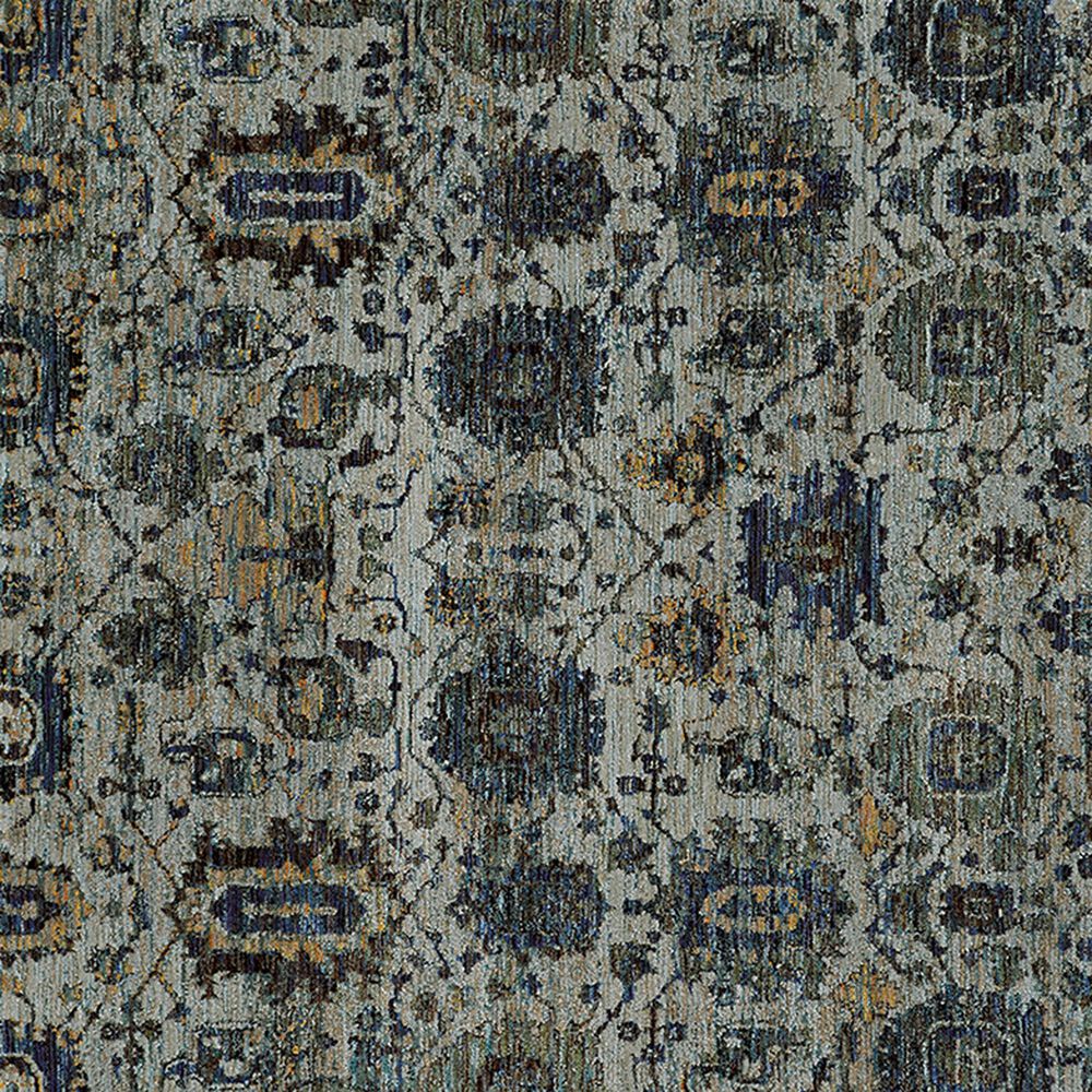 Oriental Weavers Andorra 7&#39;10&quot; Round Blue and Navy Area Rug, , large