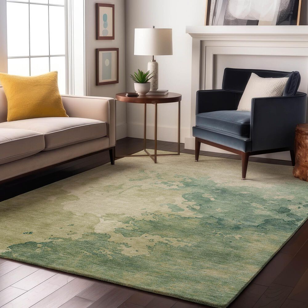 Dalyn Rug Company Odyssey OY120 Green 3&#39; x 5&#39; Area Rug, , large
