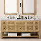 James Martin Vanities Breckenridge 72" Double Bathroom Vanity in Light Natural Oak with 3 cm Eternal Jasmine Pearl Quartz Top and Rectangular Sinks, , large