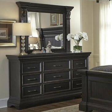 at HOME Caldwell Dresser and Mirror in Dark Expresso, , large