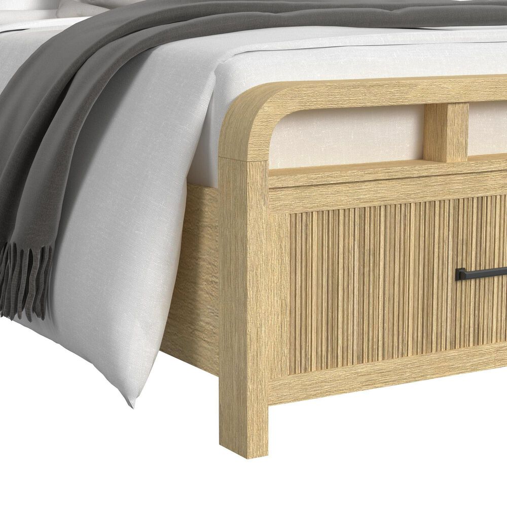 Mayberry Hill Ridgemont Queen Storage Bed in Natural, , large