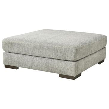 Ashley Regent Park Oversized Accent Ottoman in Pewter, , large