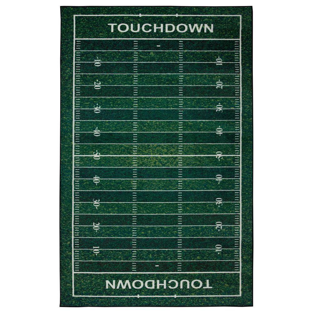 Karastan Prismatic Z0625 A414 10" x 14" Shamrock Kids Area Rug, , large