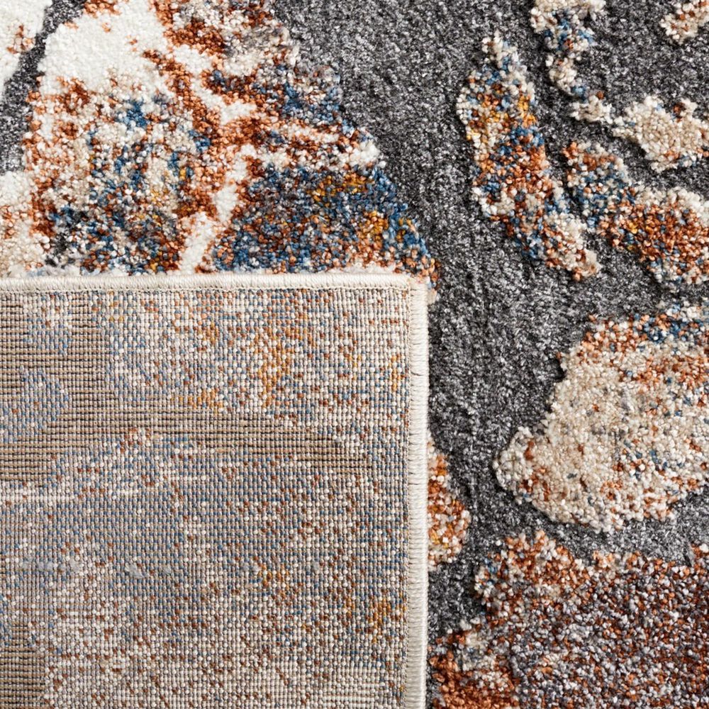 Safavieh Cyrus Shag CYR140F CYRUS SHAG 3&#39; x 5&#39; Grey and Rust Area Rug, , large