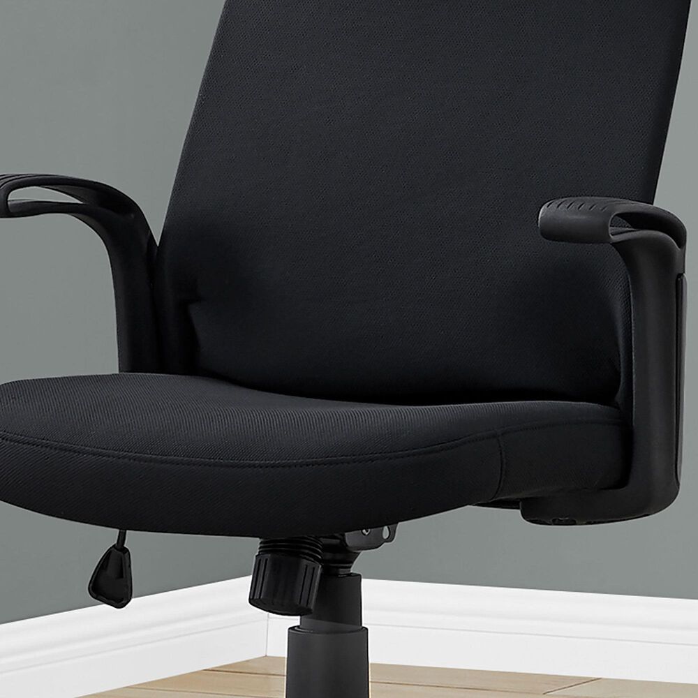 Monarch Specialties Office Armrest Chair in Black, , large