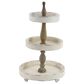 Maple and Jade Farmhouse Tiered Server in Distressed White and Dark Mocha, , large