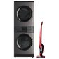 Electrolux 600 Series 4.5 Cu. Ft. Washer and 8 Cu. Ft. Electric Dryer Stack Laundry with Chili Red Ergorapido Pet Vacuum in Titanium, , large