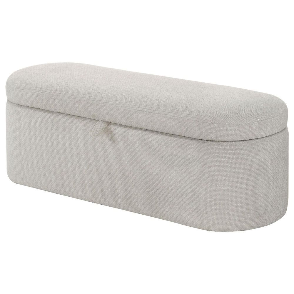 Crown Mark Philipa Storage Bench in Oatmeal, , large