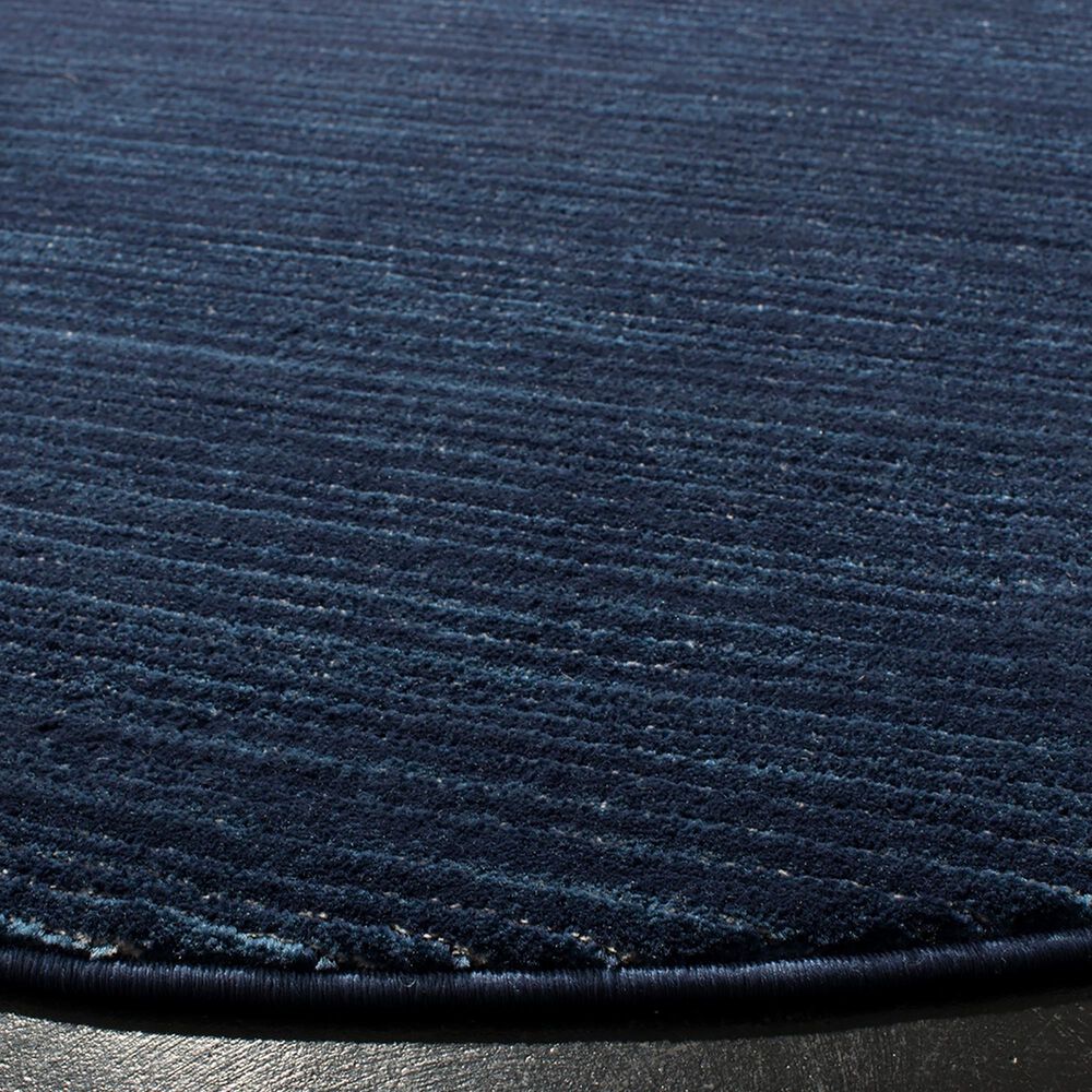 Safavieh Vision 6&#39;7&quot; Round Navy Area Rug, , large