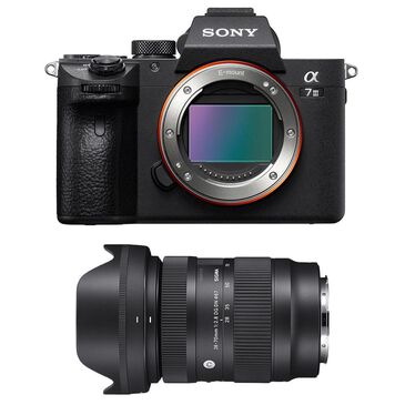 Sony A7 III Full Frame Mirrorless Camera with 28-70mm F28 DG DN Contemporary Lens, , large