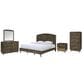 New Heritage Design Rex 5-Piece Queen Panel Bedroom Set in Walnut, , large